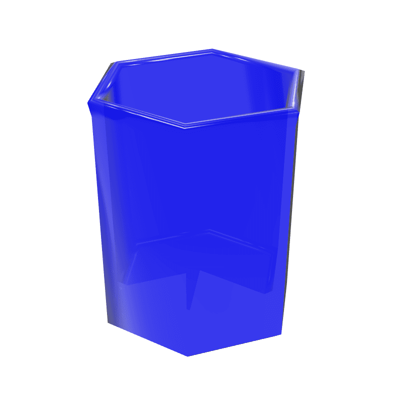 Hex Vessel — Cobalt Glass, Large, catalog